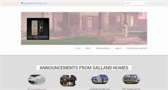 Desktop Screenshot of gallandhomes.com